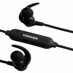 Toshiba Active Bluetooth Earphones with 4 Hours Talktime - Black