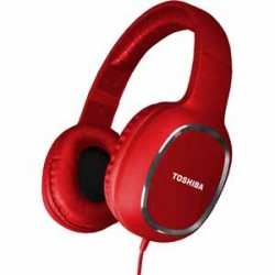 Toshiba RZE-D160HR Slick Series Wired Over Ear Headphones Series RZE-D160HR Red