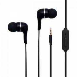 Toshiba Active Wired Earphones with 4 Hours Talktime - Black