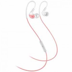 Headphones | Mee EP-X1-CRWT Coral MEE audio X1 Sports earphones for runners and gym-goers secure over-the-ear fit that never falls out Noise isolating in