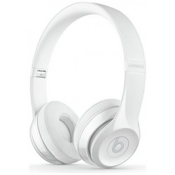 Beats by Dre Solo 3 On-Ear Wireless Headphones - Gloss White