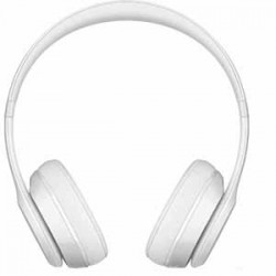 Beats By Dre Solo3 Bluetooth On-Ear Headphones with Mic Control - Gloss White
