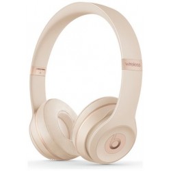 Beats by Dre Solo 3 On-Ear Wireless Headphones- Satin Gold