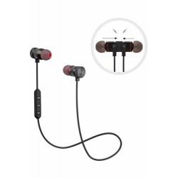 Escom | A1 Sport Kablosuz Manyetik Bluetooth Kulaklık Siyah