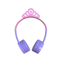 Bluetooth Kopfhörer | IFROGZ Little Rockerz Princess - Bluetooth-Kopfhörer für Kinder (On-ear, Lila/Pink)