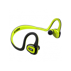 Casque Bluetooth | SBS Runway Flexy - Bluetooth Kopfhörer mit Nackenbügel (In-ear, Grün/Schwarz)