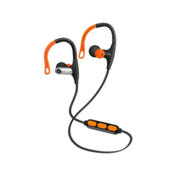 Bluetooth Headphones | SBS Fit Runner - Kopfhörer mit Ohrbügel (In-ear, Schwarz/Orange)