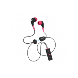 Bluetooth Kopfhörer | SBS Teinearnecklace - Kopfhörer (In-ear, Schwarz/Pink)