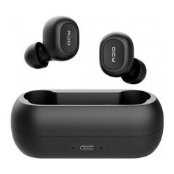 Qcy | QCY T1C Çift Mikrofonlu Şarj Edilebilir Bluetooth V5.0 Siyah Telefon Kulaklığı