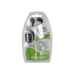 MAXELL | MAXELL Inner Ear Combo Pack ECC-2 fülhallgató szett, fekete és fehér