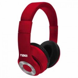 Bluetooth Headphones | Naxa Backspin Bluetooth® Wireless Headphones - Red