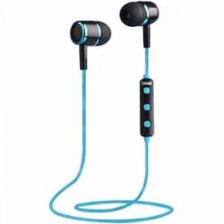 Bluetooth ve Kablosuz Kulaklıklar | Naxa Bluetooth® Isolation Earphones with Microphone & Remote - Blue