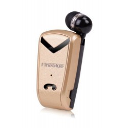 Fineblue | Fineblue F-V2 Bluetooth Kulaklık Makaralı Gold