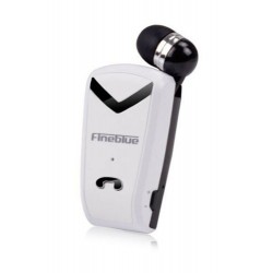 Fineblue F-V2 Bluetooth Kulaklık Makaralı Beyaz