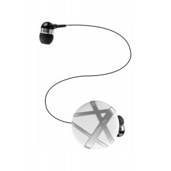 Fineblue | Fineblue FD-55 Boyun Askılı Makaralı Bluetooth Kulaklık Beyaz Gri