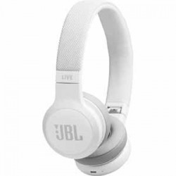 JBL LIVE 400BT White AM On Ear Headphone Wireless Bluetooth Headphone Voice Assistant Speakerphone