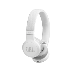 JBL LIVE 400BT - Bluetooth Kopfhörer (On-ear, Weiss)
