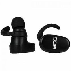 Bluetooth Headphones | 808 Audio EarCanz TRU Earbuds with Built-in Microphone - Black