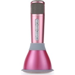 GOMAX | Gomax KTV-K068 Karaoke Mikrofon ve Bluetooth Hoparlör - Pembe