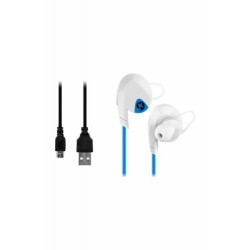Rio Mikrofonlu Kablosuz Sporcu Kulaklığı Bluetooth 4.1 Mavi