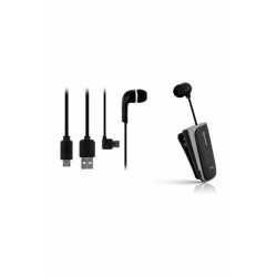 KTOOLS | Roller Siyah-Gümüş Kablosuz Makaralı Bluetooth Kulaklık