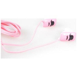 In-ear Headphones | Biggsound Pembe Bıyık Kulaklık