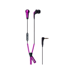 Oordopjes | VIBE Slick Zip Earphone - Kopfhörer (In-ear, Lila)