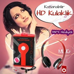 Headphones | Pratik Headphone Katlanabilir HD Kulaklık ve MP3 Çalar