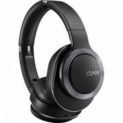 Cleer | Cleer FLOW-Black Wireless Hybrid Noise Canceling Headphone Active Hybrid Noise Canceling Bluetooth 4.2 with NFC 40mm ironless drivers