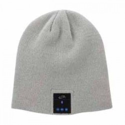 Bluetooth & Wireless Headphones | iLive Grey BT Knit Cap volume & controls microphone rechargeable battery