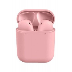 Airpods i12 TWS Pembe iPhone Android Universal Bluetooth Kulaklık HD Ses Kalitesi