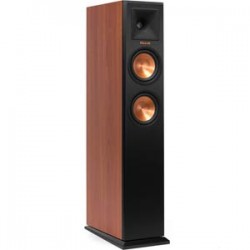 KLIPSCH | Klipsch Floorstanding Speaker with Dual 5.25 Cone Woofers & 1 Titanium LTS Tweeter - Cherry