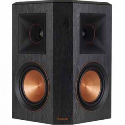 KLIPSCH | Klipsch Surround Sound Speaker with 5.25 Spun Copper Cerametallic Woofers - Ebony