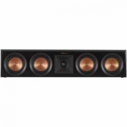 Klipsch Center Channel Speaker with 4 Spun Copper Cerametallic™Woofers - Ebony