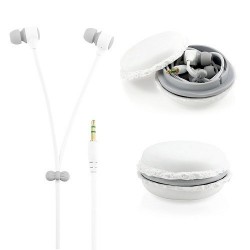 In-ear Headphones | Powerway Macaron Kulakiçi Beyaz Kulaklık ve Saklama Kutusu