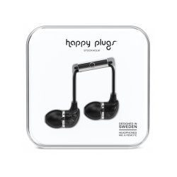 HAPPY PLUGS In-Ear Deluxe Edition Zwart