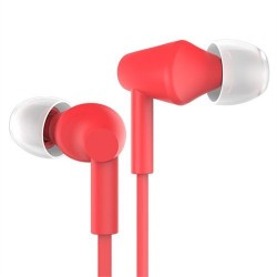 In-ear Headphones | Joyroom Je-106 Mikrofonlu Kulakiçi Kulaklık-Kırmızı