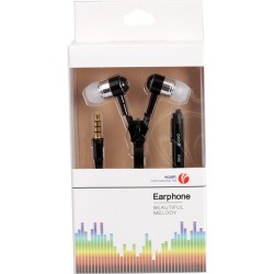 In-Ear-Kopfhörer | Vcom M227-B Siyah Fermuarlı Mikrofonlu Kulaklık