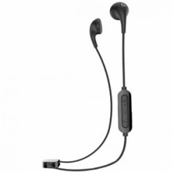 Bluetooth Headphones | iLuv Soft Touch Rubber-Coated Bluetooth Earphones with Built-in Mic - Black
