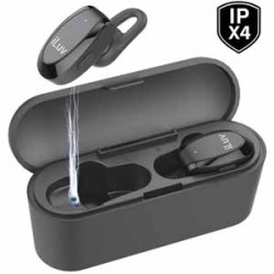 iLuv TrueBTAir Black True Wireless Stereo in-Ear Earbuds with Charging Case, Smart Pairing Technology, HD Sound, 20 Hour Total Play Time, Er