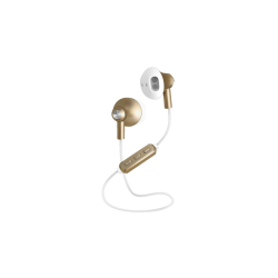 SBS-MOBILE TESLEARSHYNYBT, In-ear Kopfhörer Bluetooth Weiß/Gold