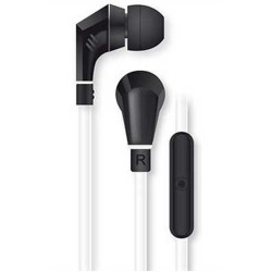 In-ear Headphones | Muvit Flat Beat Mikrofonlu Kulakiçi Siyah Beyaz Kulaklık