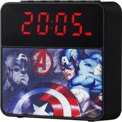 Volkano | Volkano Marvel Avengers Bluetooth Kablosuz Hoparlör Radyolu USBli Çalar Saat Lisanslı MV-1011-AV