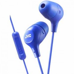 JVC Inner Ear Headphones with Remote & Microphone - Blue