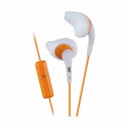 JVC Gumy Sport In-Ear Headphones with Mic - White