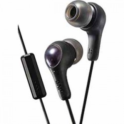 JVC | JVC Gumy Plus Inner Ear Headphones with Remote & Microphone - Black