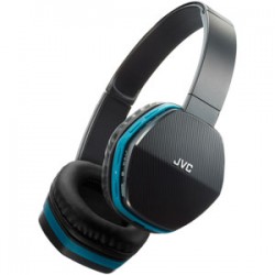 koptelefoon | JVC On-Ear Bluetooth Headphones w/ Mic - Black/Blue