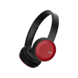 JVC HA-S30BT - Bluetooth Kopfhörer (On-ear, Schwarz/Rot)