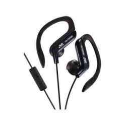 JVC Sport Clip In-Ear Headphones with Microphone - Black