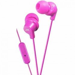 JVC HAFR15P Colorful In-ear Pink Wired Mic 1-button remote